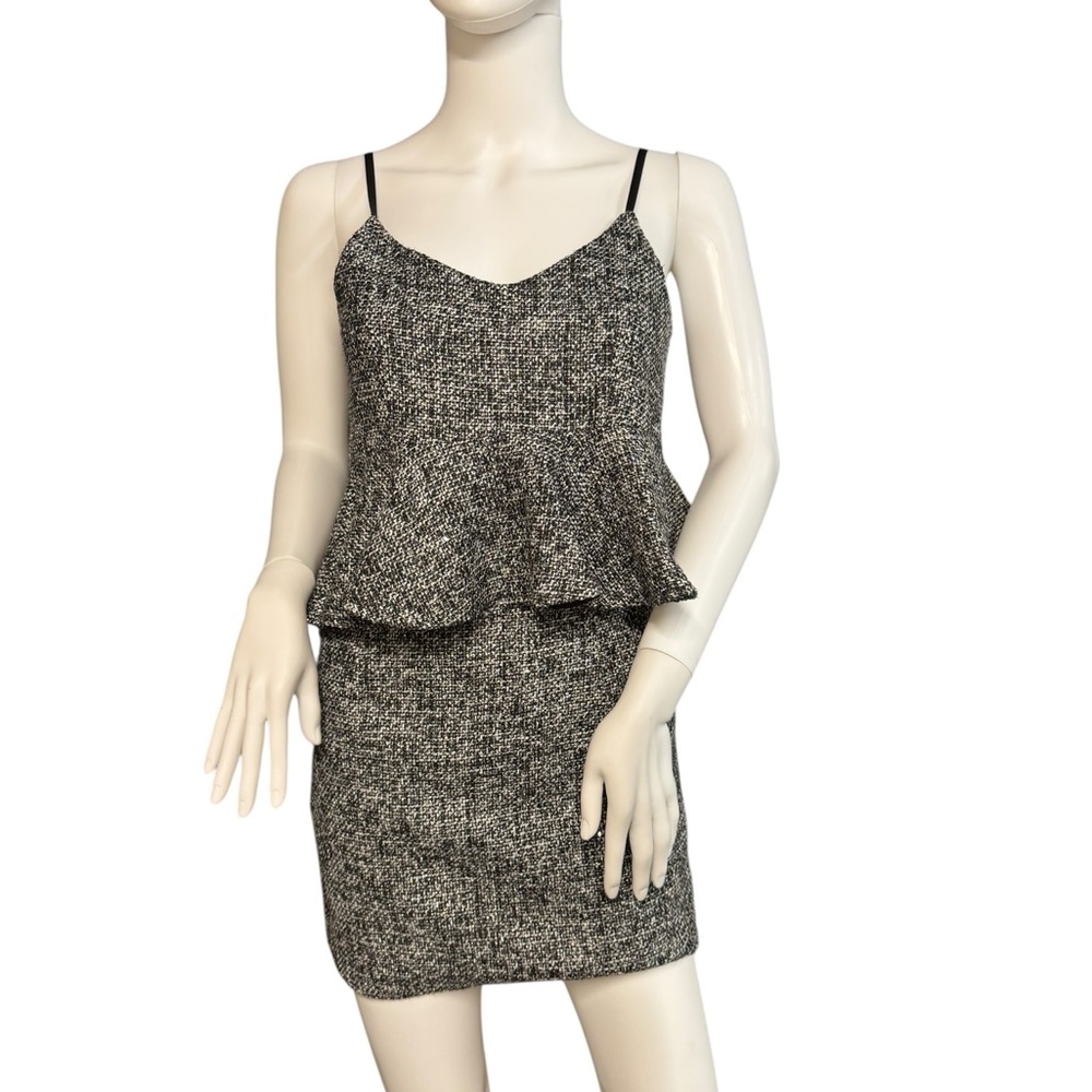 Macy McCoy Tweed Peplum skirt set sz M